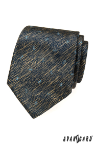 Kék-sárga brindle nyakkendő