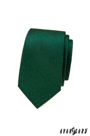Zöld keskeny nyakkendő foltos mintával