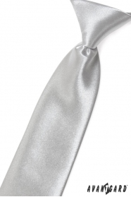 Ezüst fényes fiú nyakkendő 44cm