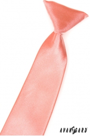 Fiú nyakkendő lazac színes, fényes