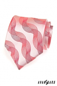 Férfi nyakkendő rózsaszín szalagokkal