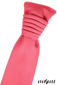 Francia nyakkendő korall színben