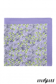 Levendula lila mintás díszzsebkendő