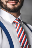 Keskeny nyakkendő Tricolor Lux - szélesség 5 cm