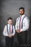 Fiúk nyakkendő Tricolor Lux - hossz 31 cm
