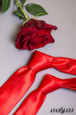 Keskeny piros nyakkendő SLIM - szélesség 5 cm