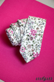 Pamut nyakkendő rugós motívummal - szélesség 5 cm