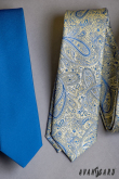 Matt kék keskeny nyakkendő Avantgard - szélesség 5 cm