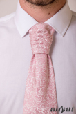 Francia nyakkendő por rózsaszín Paisley mintával - uni