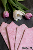 Púder rózsaszín nyakkendő Paisley mintával - szélesség 7 cm