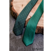 Zöld keskeny nyakkendő texturált felülettel