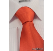 Férfi nyakkendő, sima piros - szélesség 7 cm
