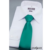 Egyszínű, zöld nyakkendő - szélesség 7 cm