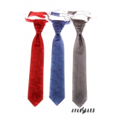 Piros Paisley mintás francia nyakkendő - uni